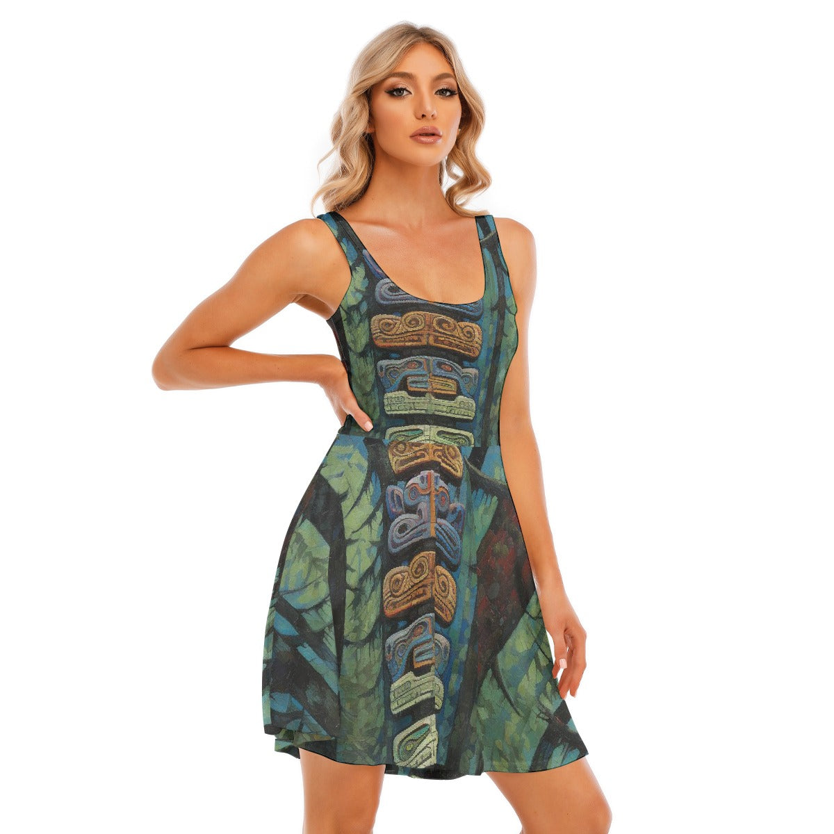 All-Over Print Women's Tank Vest Dress