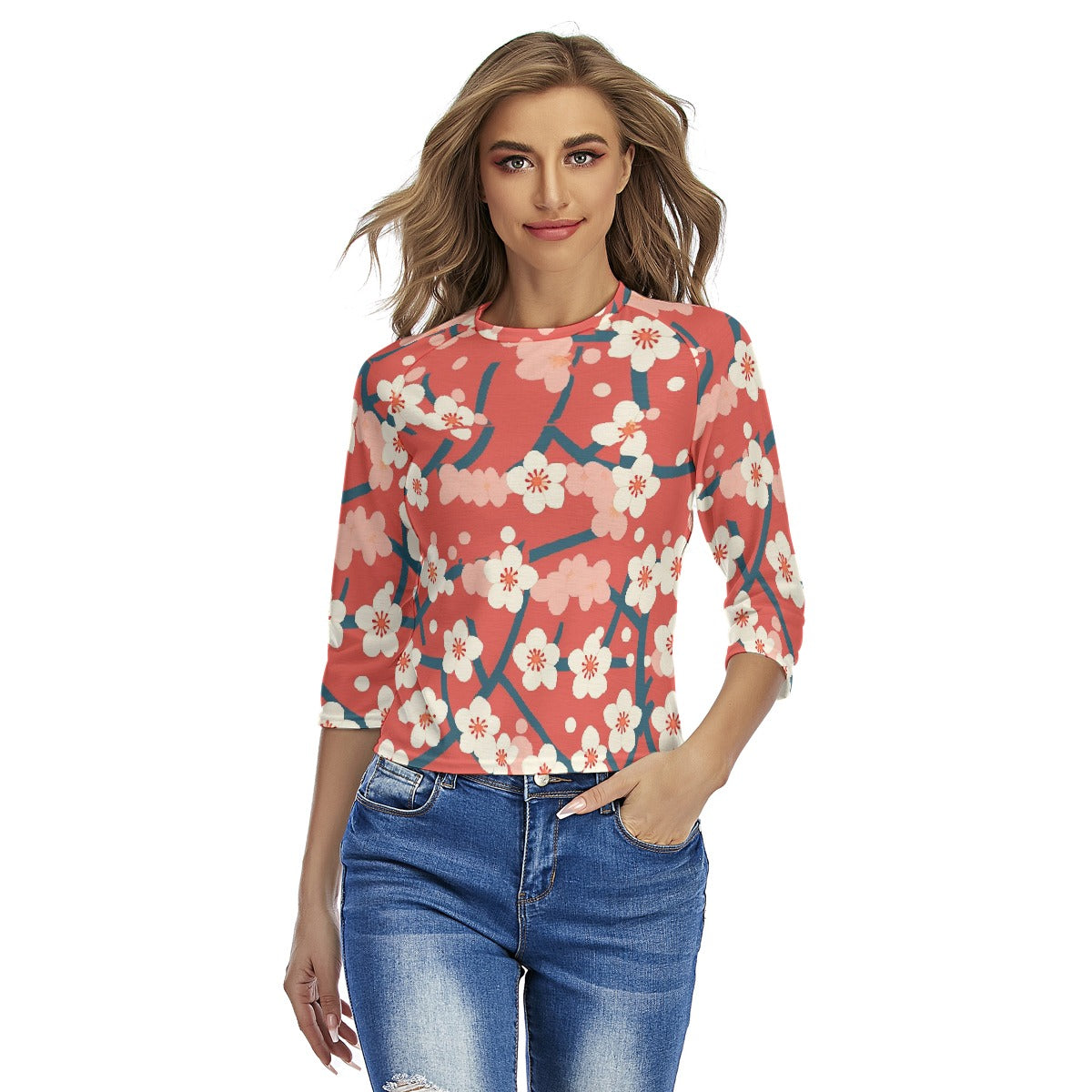 All-Over Print Women's Raglan Sleeves T-shirts