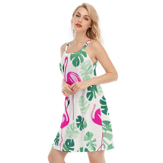 All-Over Print Women's O-neck Cami Dress