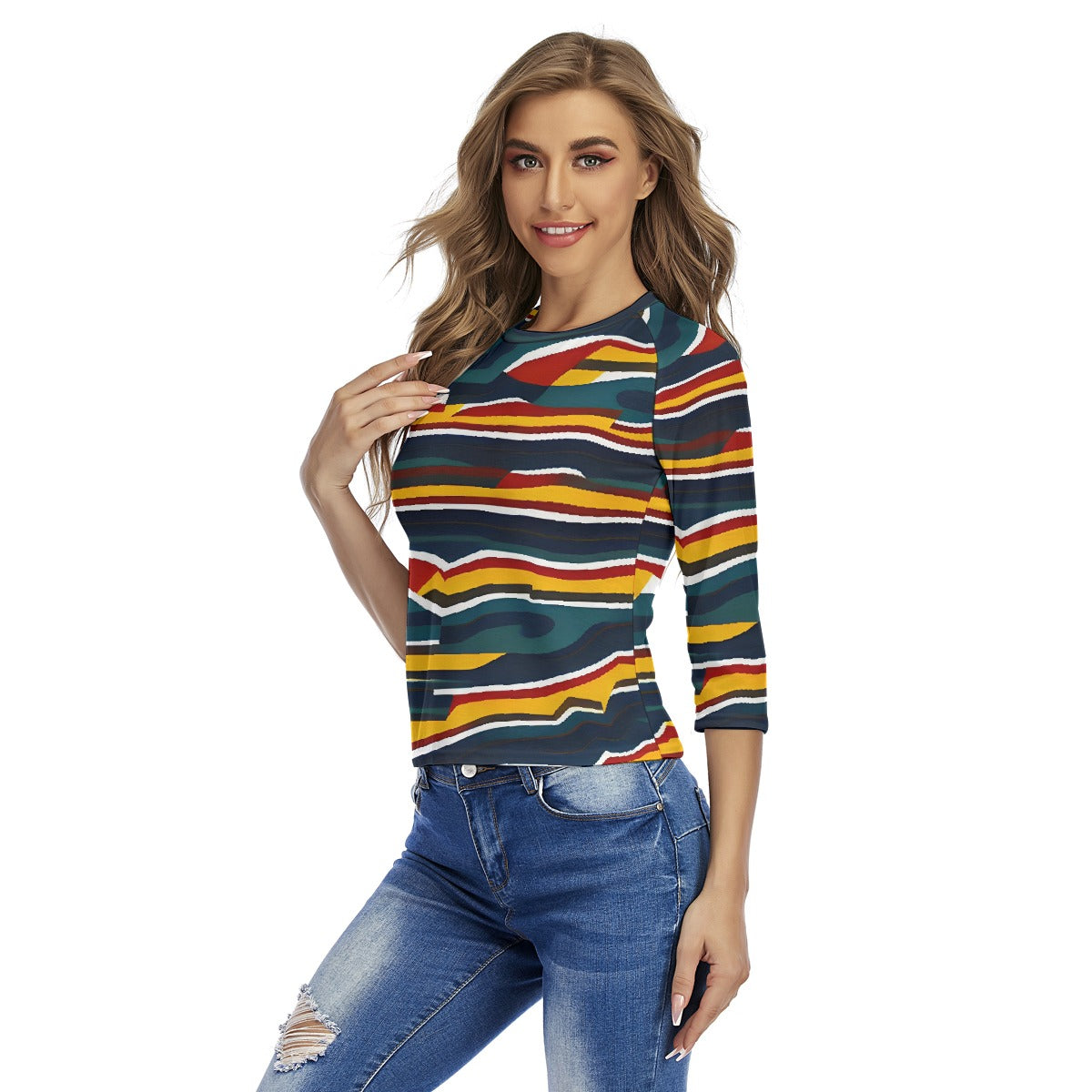 All-Over Print Women's Raglan Sleeves T-shirts