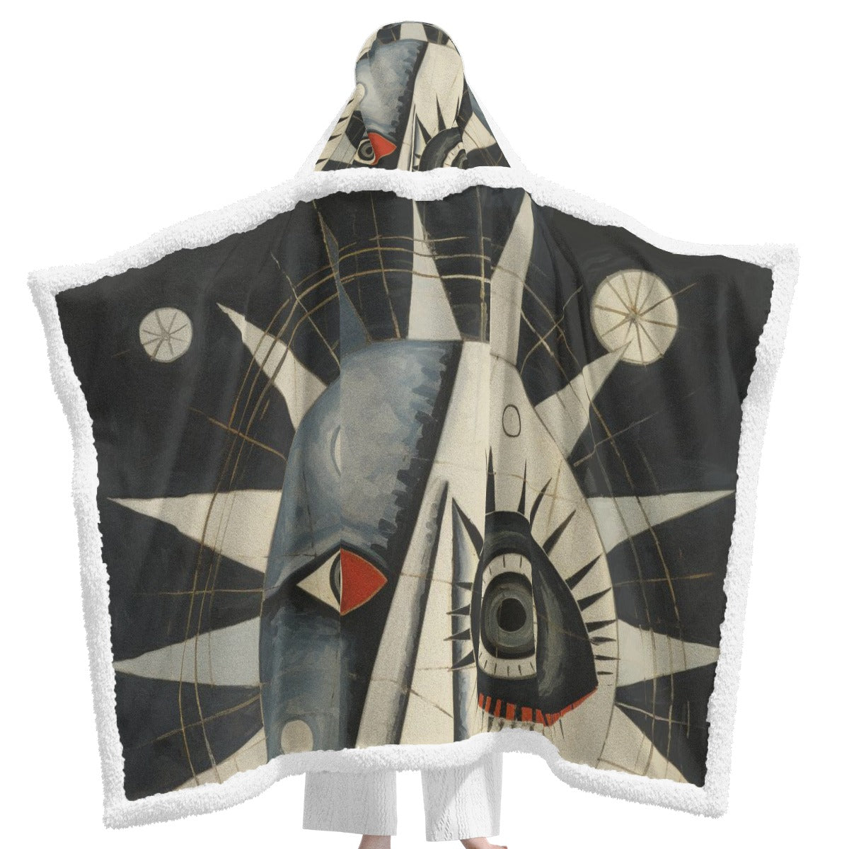 All-Over Print Unisex Wearable Hooded Blanket