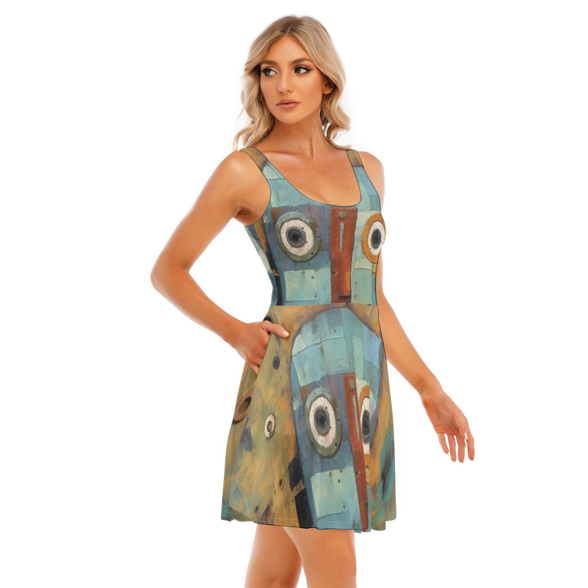 All-Over Print Women's Tank Vest Dress