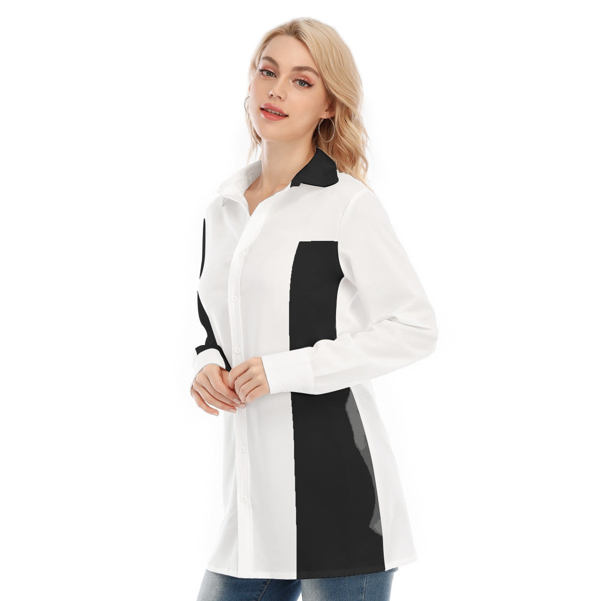 All-Over Print Women's Long Shirt