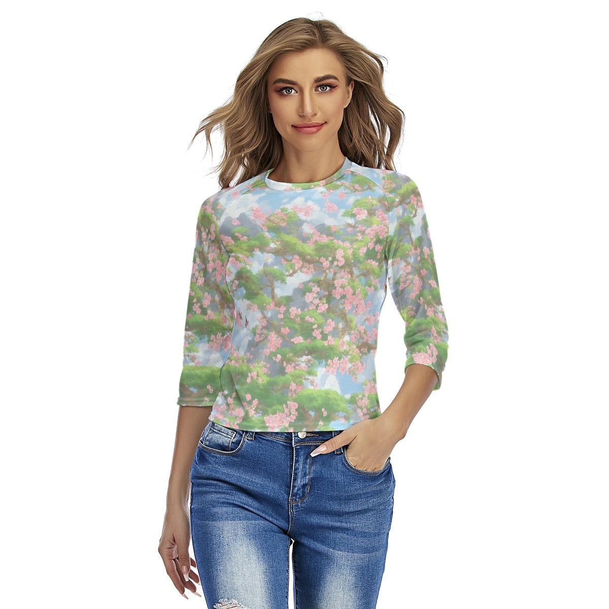 All-Over Print Women's Raglan Sleeves T-shirts