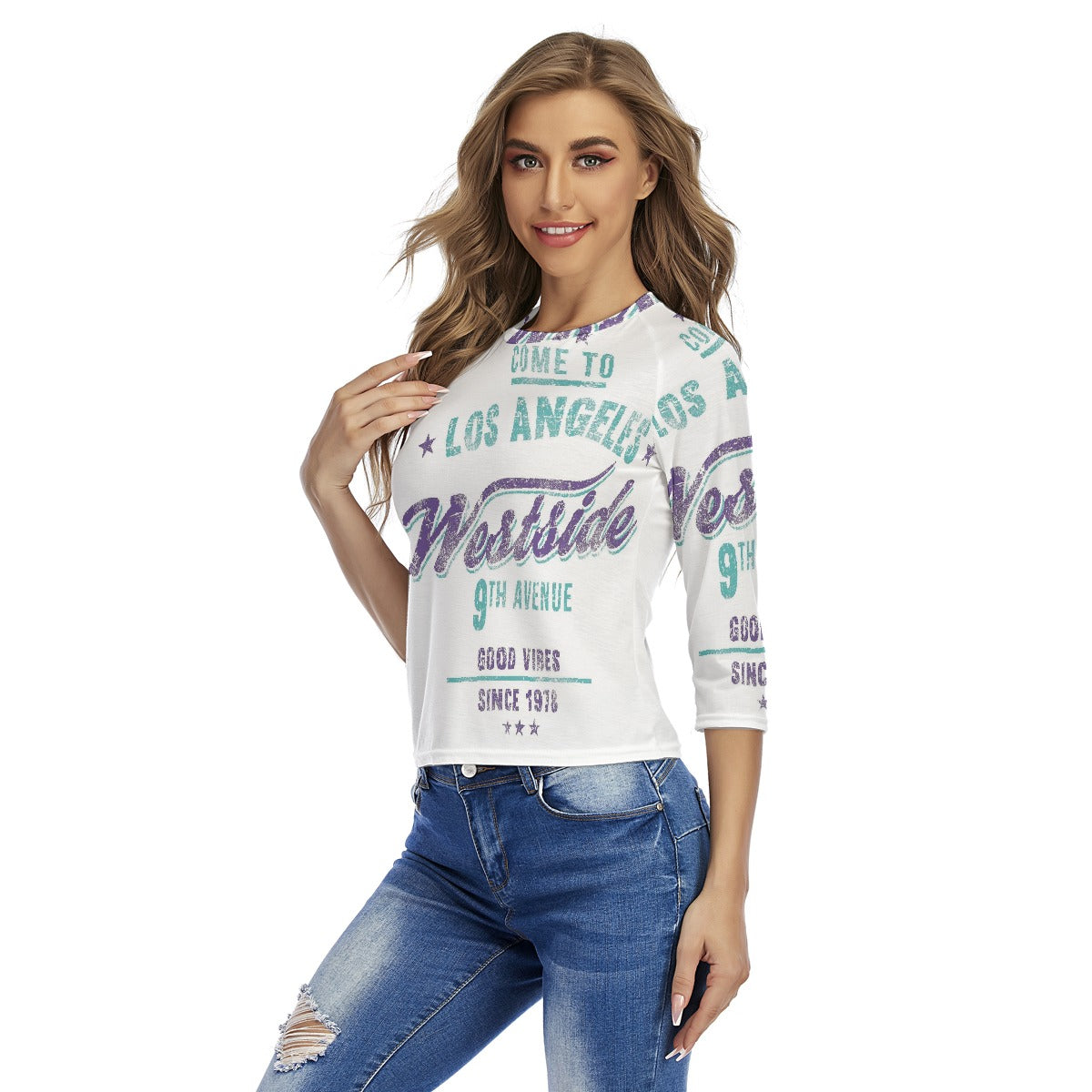 All-Over Print Women's Raglan Sleeves T-shirts