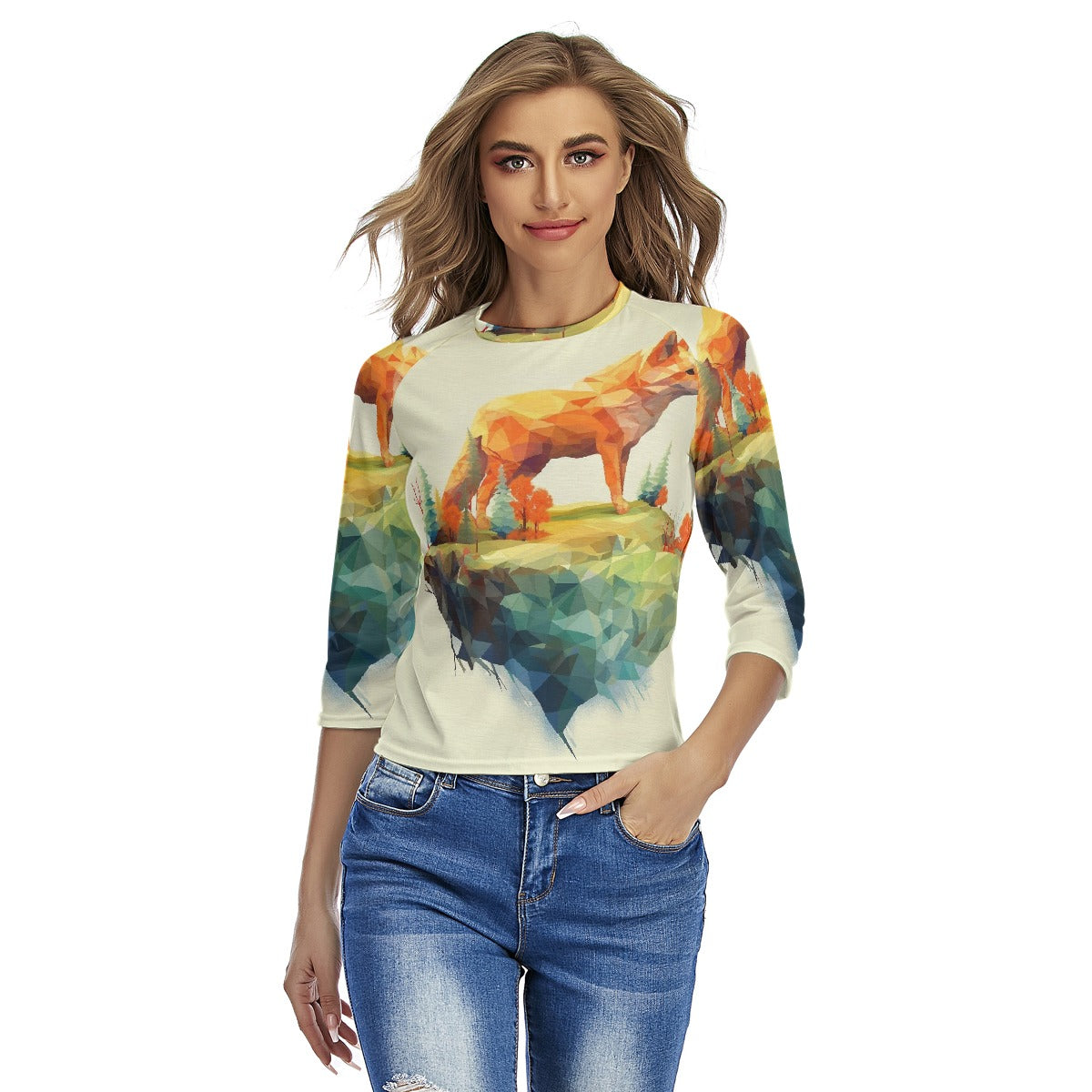 All-Over Print Women's Raglan Sleeves T-shirts