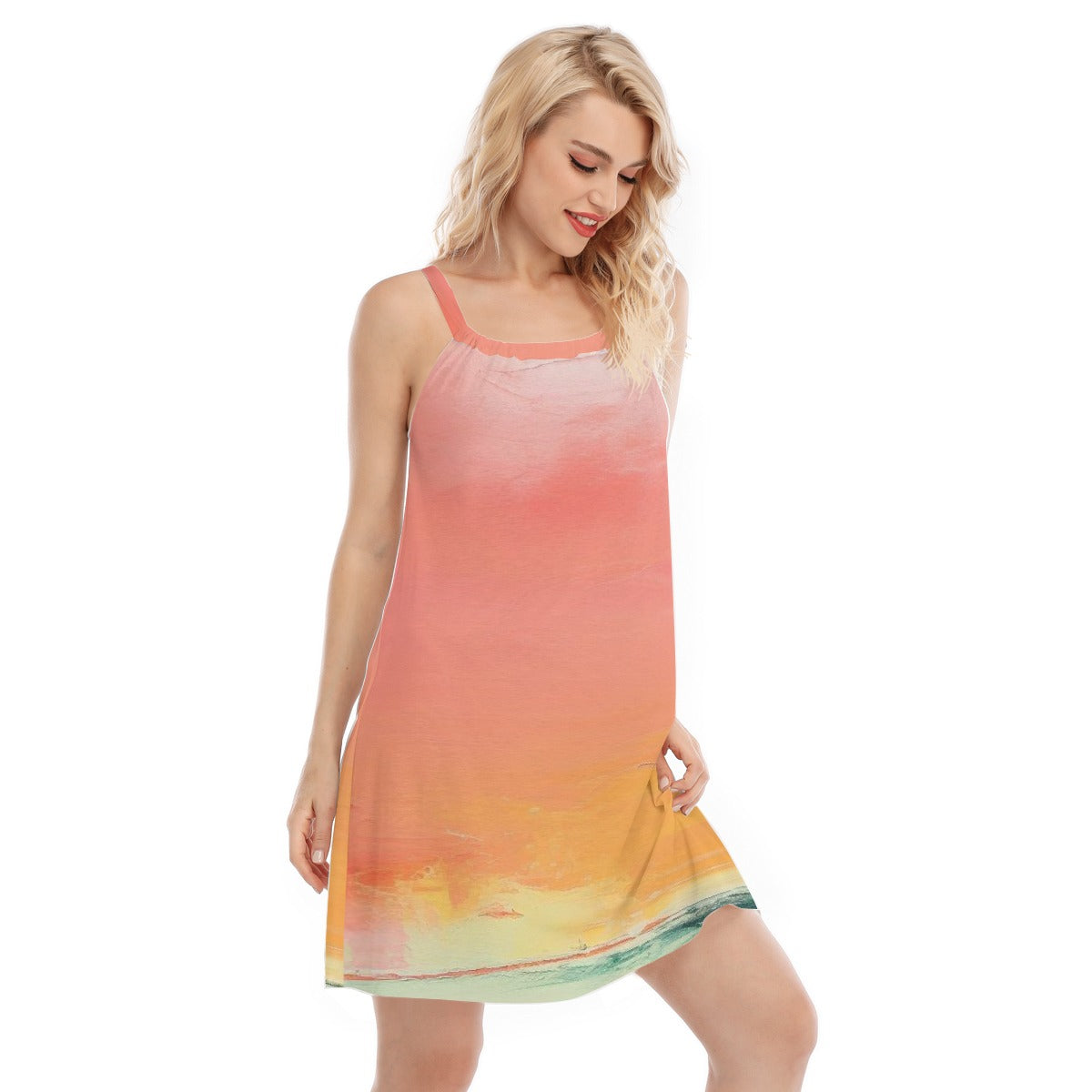 All-Over Print Women's Sleeveless Cami Dress