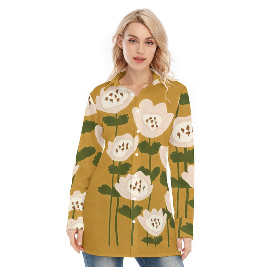 All-Over Print Women's Long Shirt