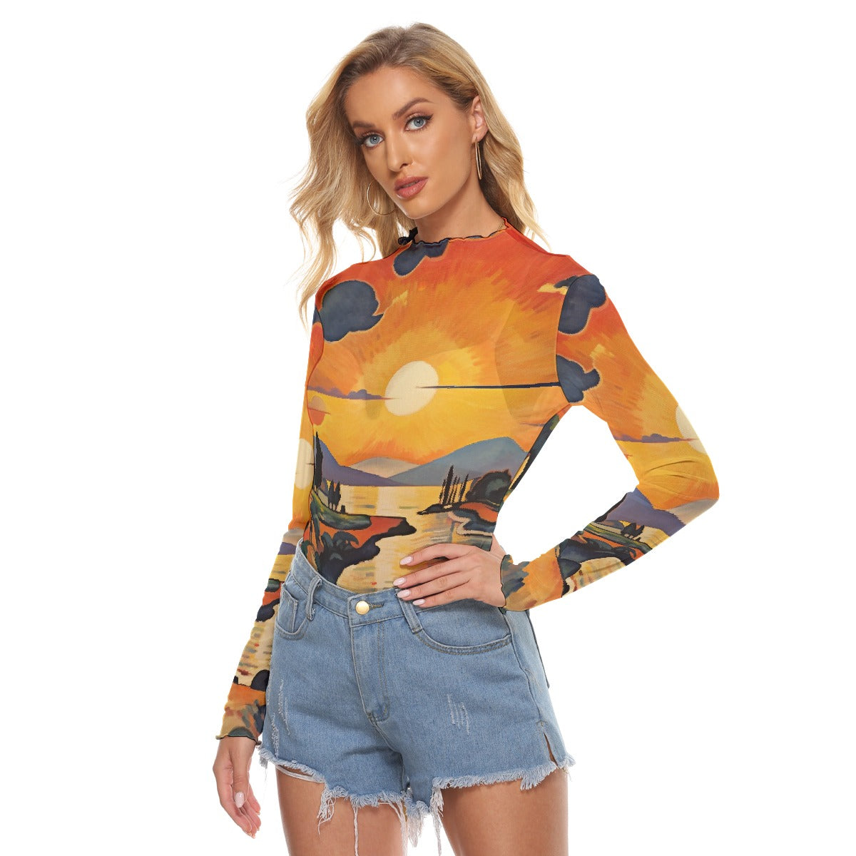 All-Over Print Women's Mesh T-shirt