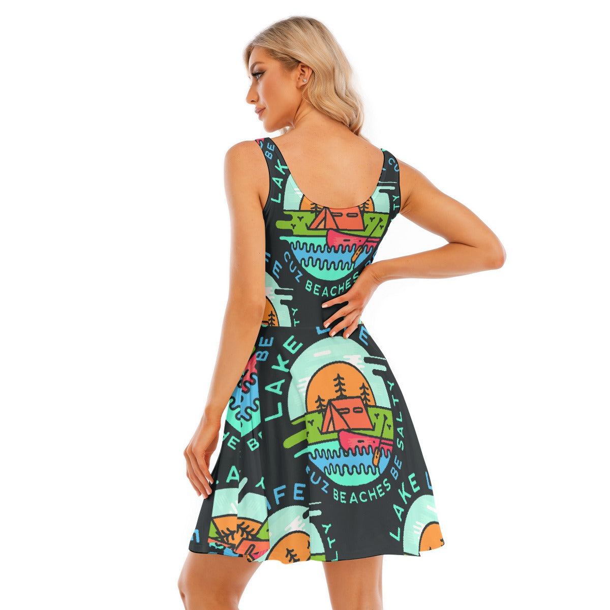 All-Over Print Women's Tank Vest Dress