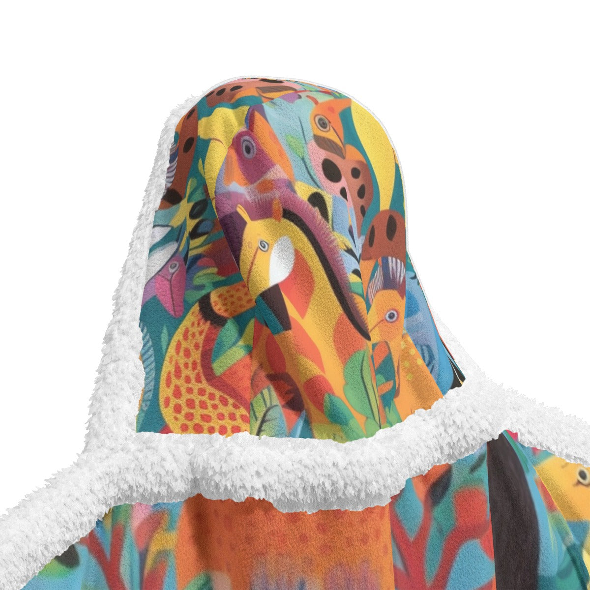 All-Over Print Unisex Wearable Hooded Blanket