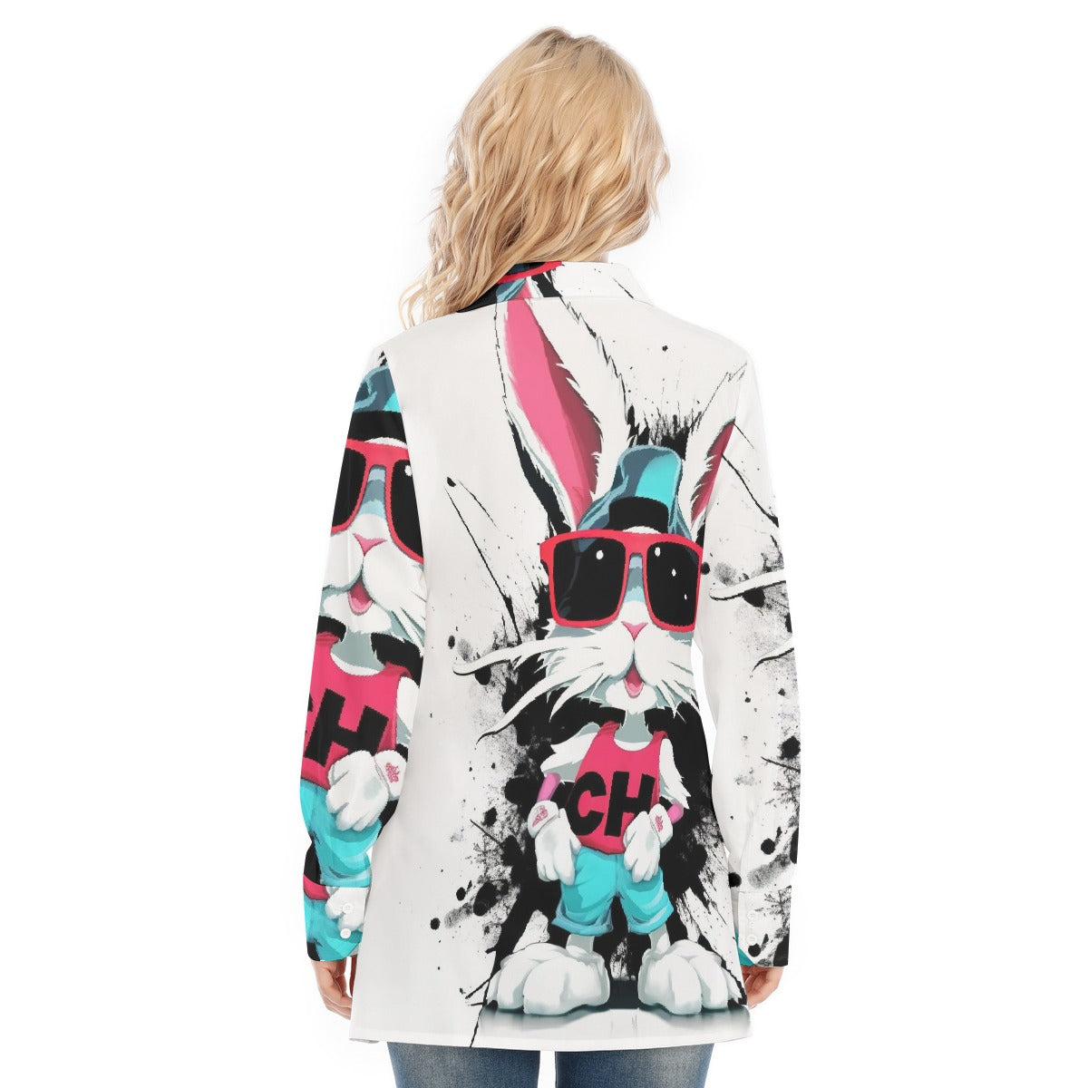 All-Over Print Women's Long Shirt