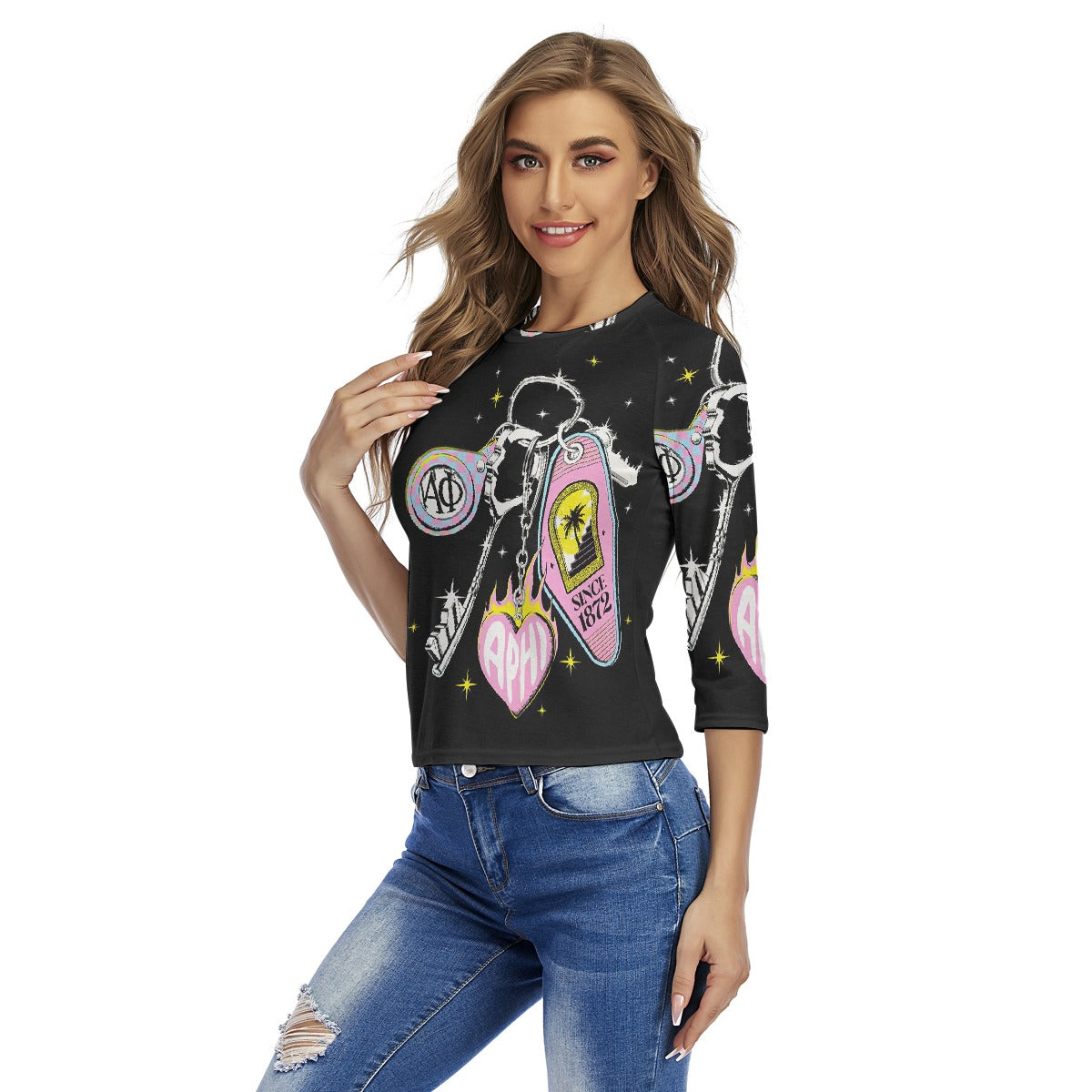 All-Over Print Women's Raglan Sleeves T-shirts