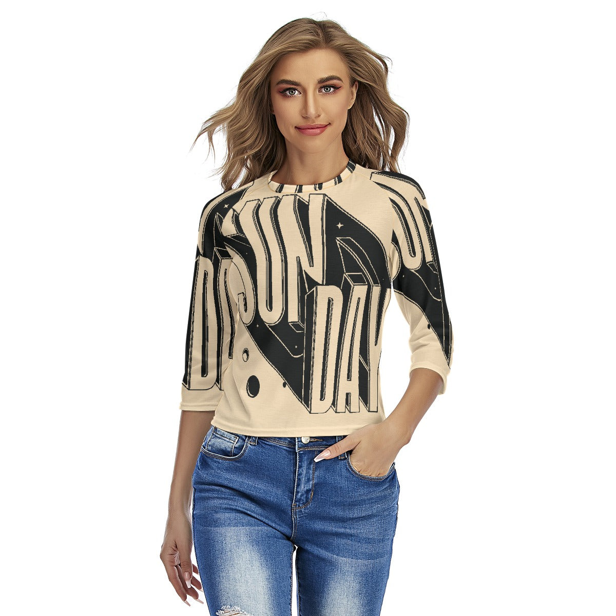 All-Over Print Women's Raglan Sleeves T-shirts