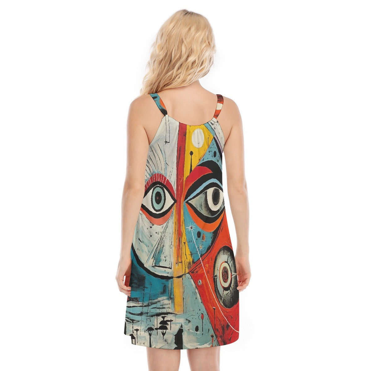 All-Over Print Women's O-neck Cami Dress