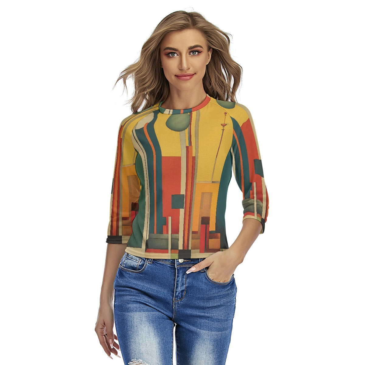 All-Over Print Women's Raglan Sleeves T-shirts