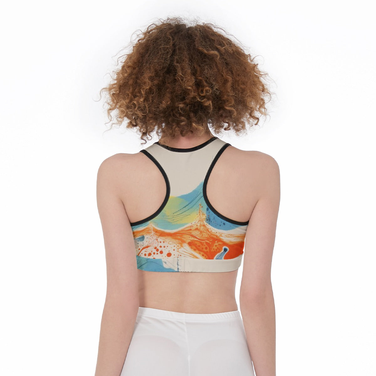 All-Over Print Sports Bra