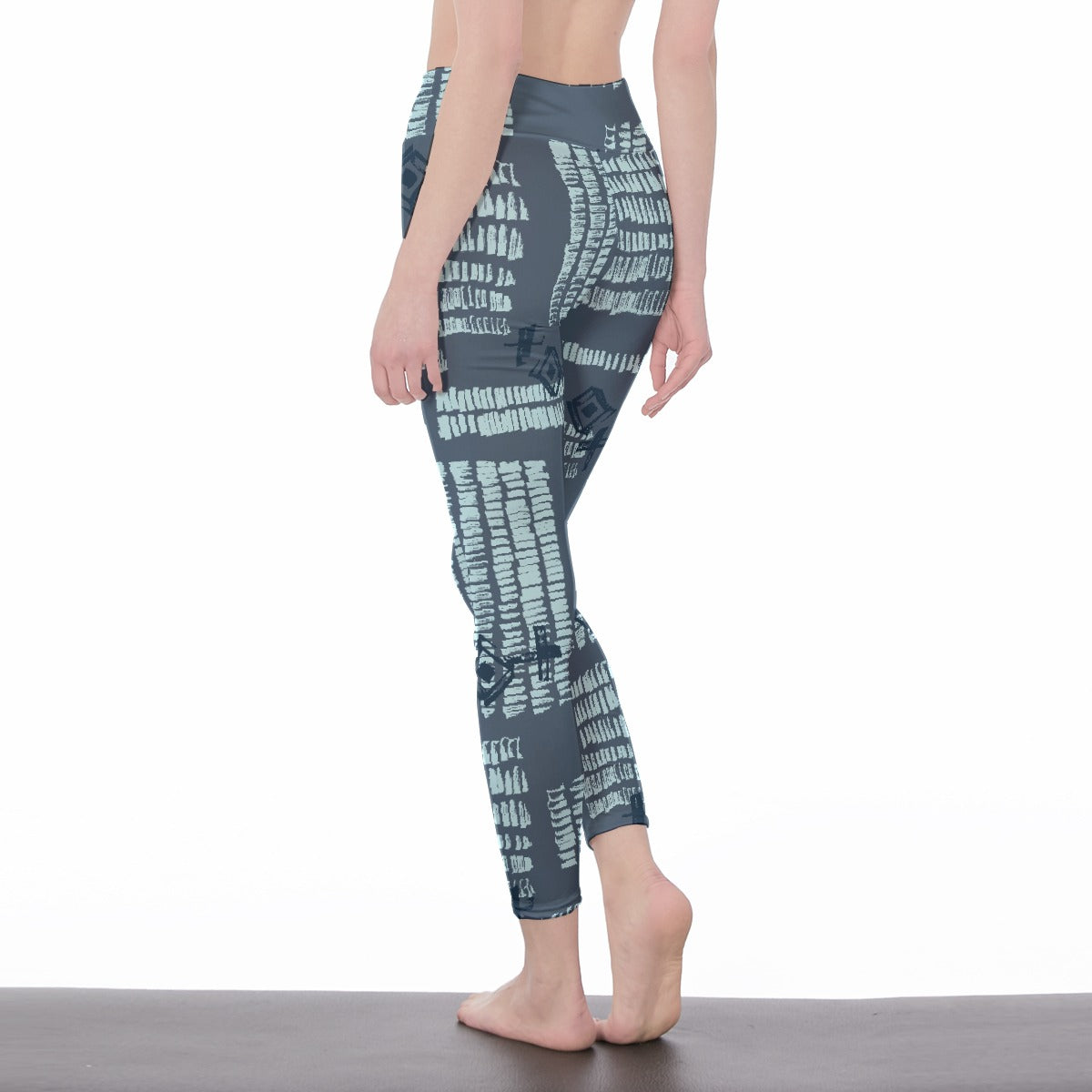 All-Over Print Women's High Waist Leggings | Side Stitch Closure