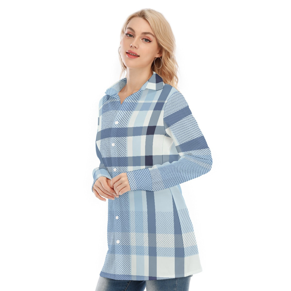 All-Over Print Women's Long Shirt