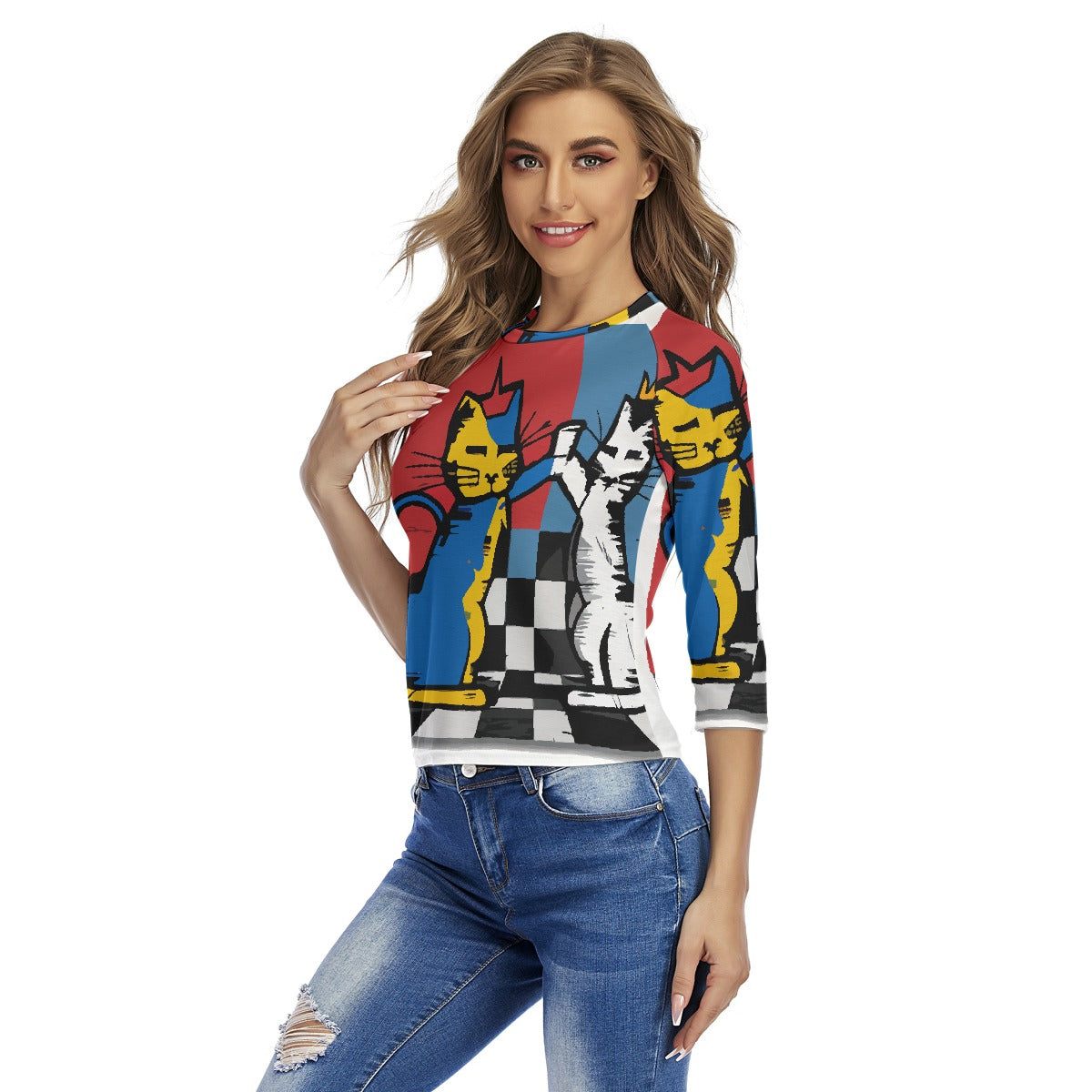 All-Over Print Women's Raglan Sleeves T-shirts