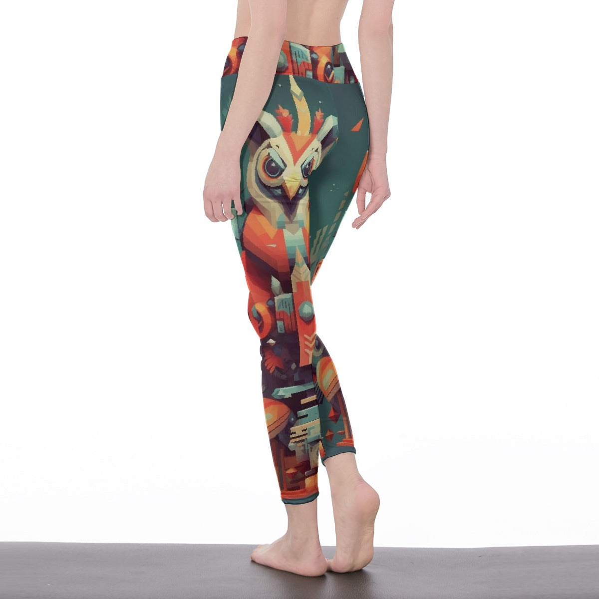 All-Over Print Women's High Waist Leggings | Side Stitch Closure