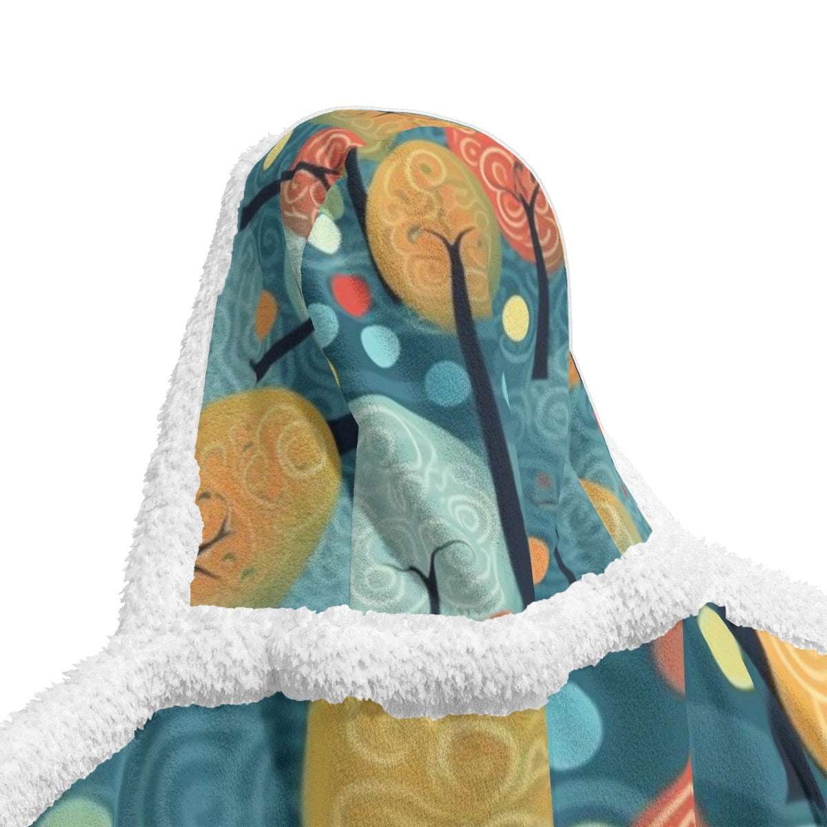 All-Over Print Unisex Wearable Hooded Blanket