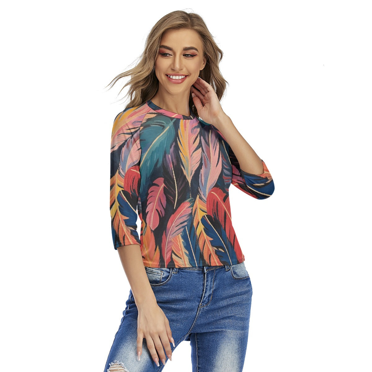 All-Over Print Women's Raglan Sleeves T-shirts