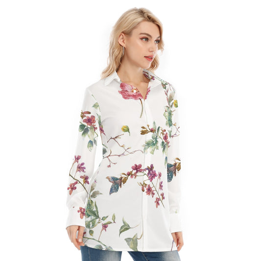 All-Over Print Women's Long Shirt