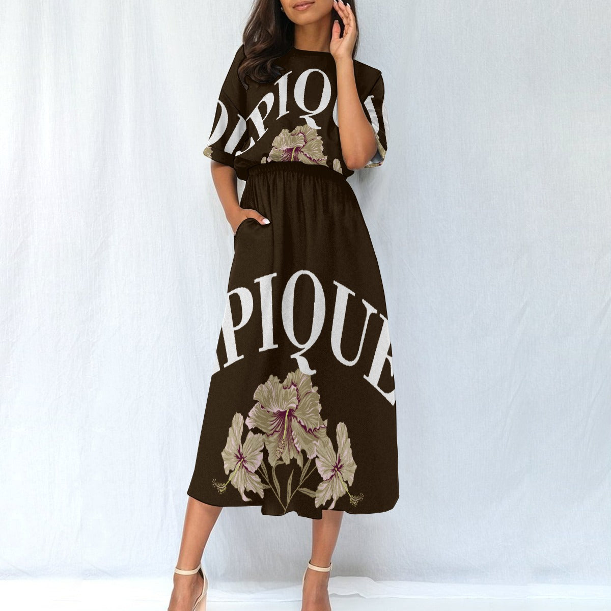 All-Over Print Women's Elastic Waist Dress