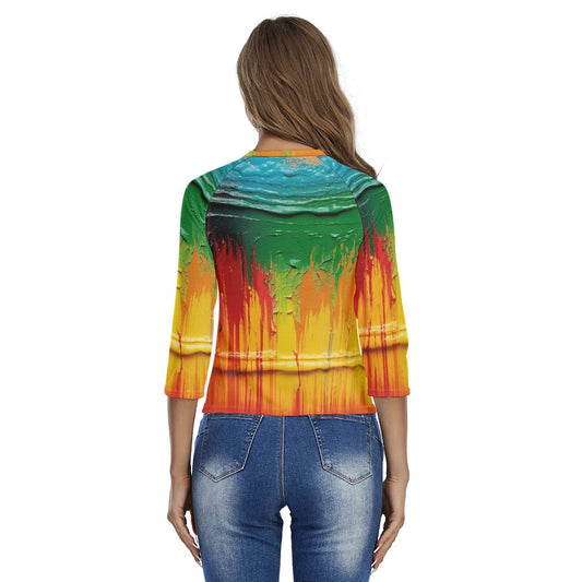 All-Over Print Women's Raglan Sleeves T-shirts