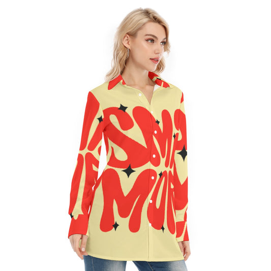 All-Over Print Women's Long Shirt