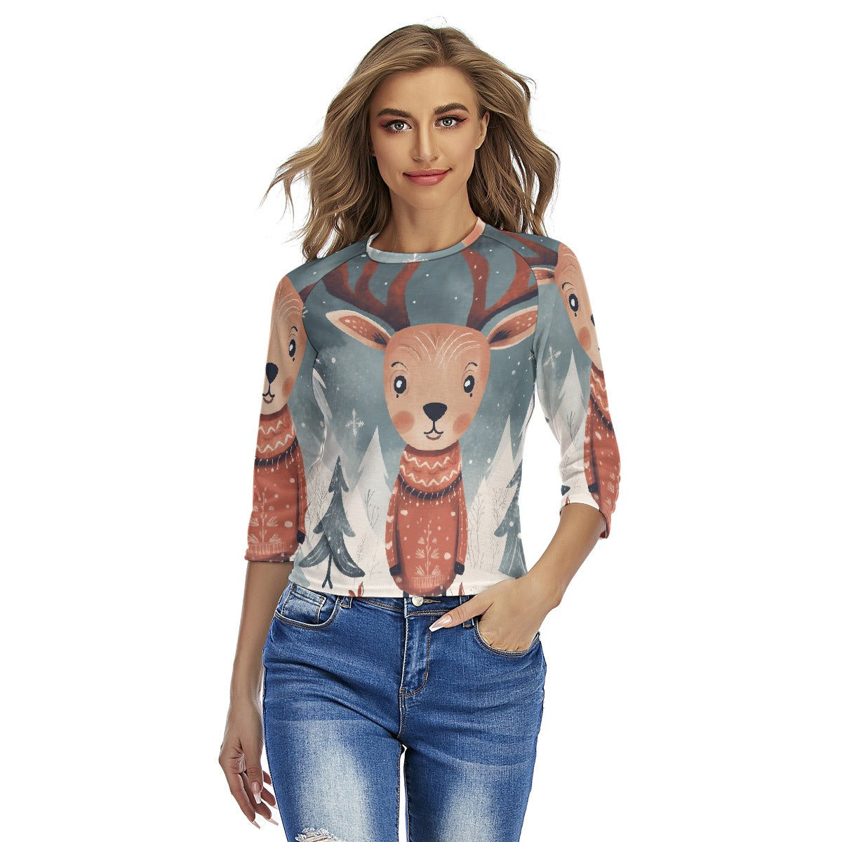 All-Over Print Women's Raglan Sleeves T-shirts