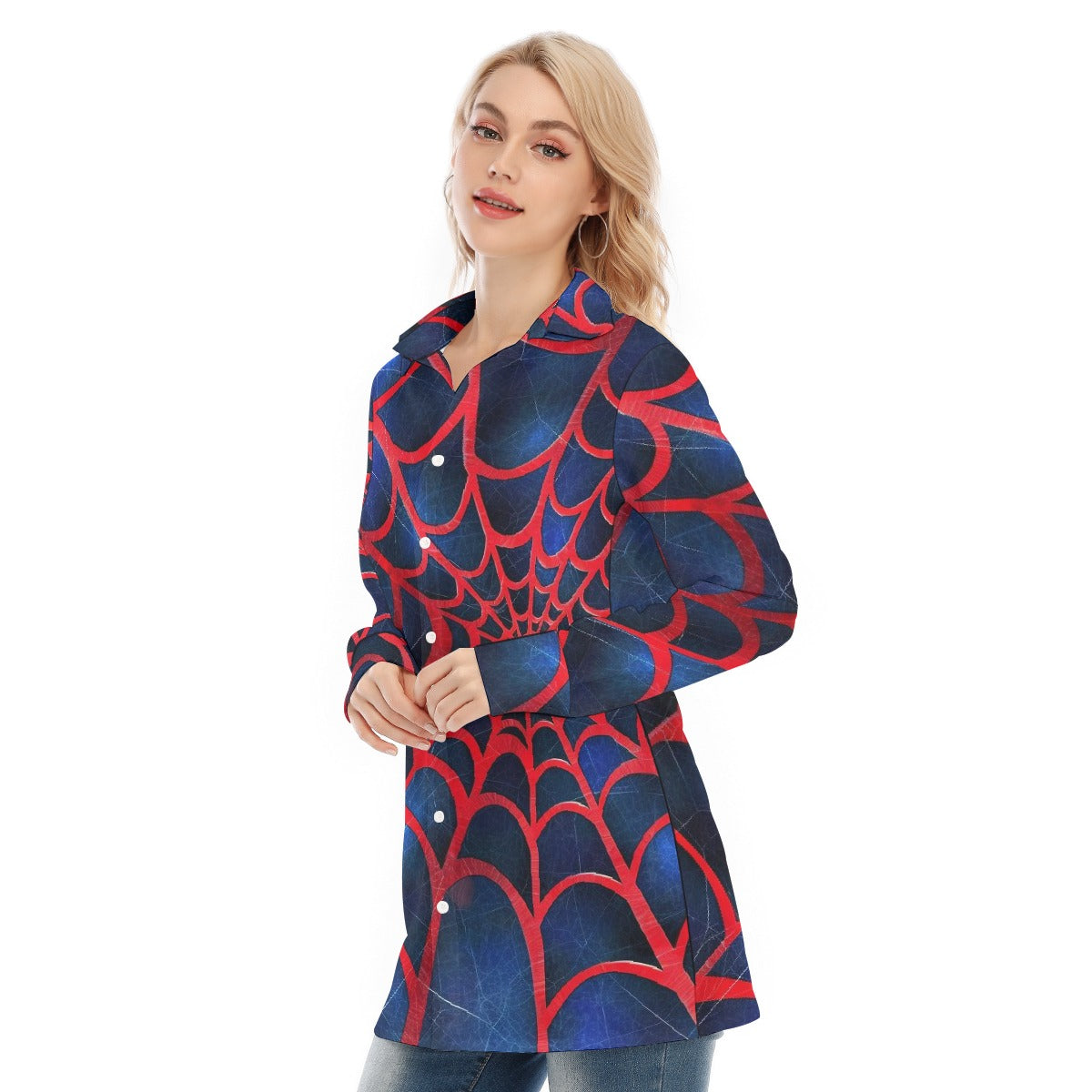 All-Over Print Women's Long Shirt