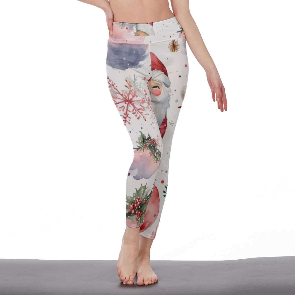 All-Over Print Women's High Waist Leggings | Side Stitch Closure