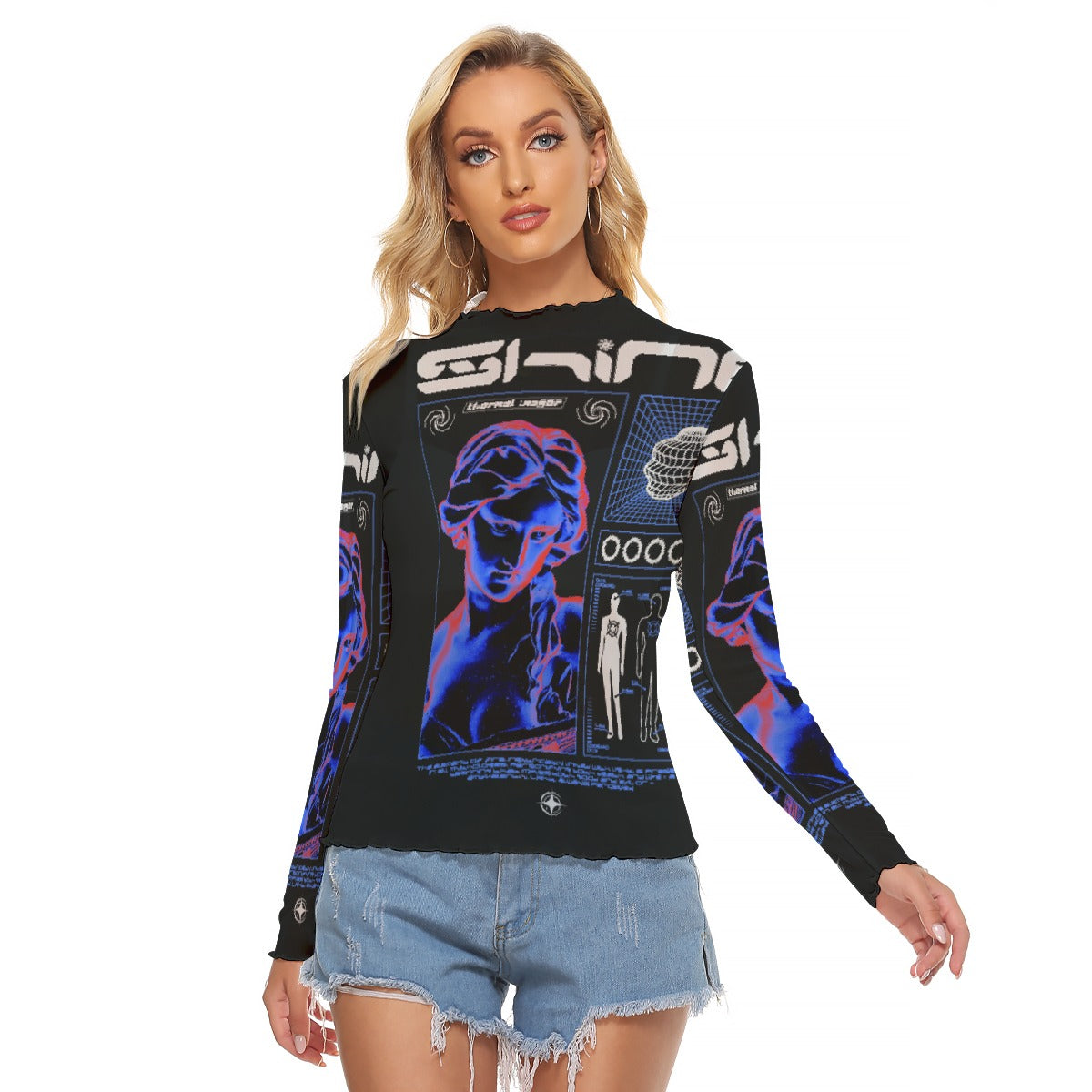 All-Over Print Women's Mesh T-shirt