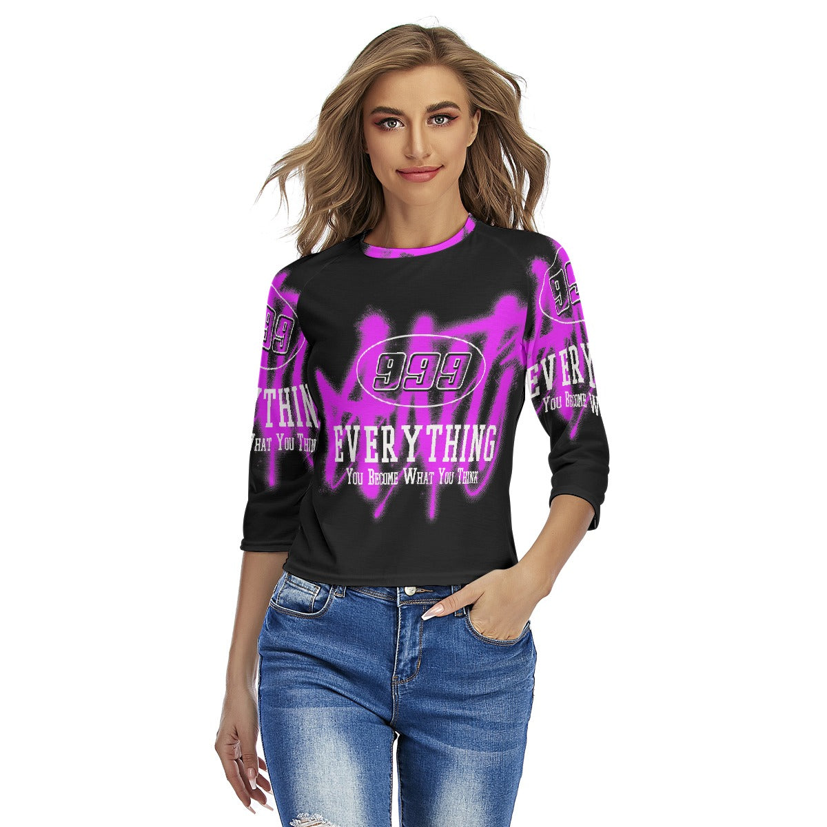 All-Over Print Women's Raglan Sleeves T-shirts