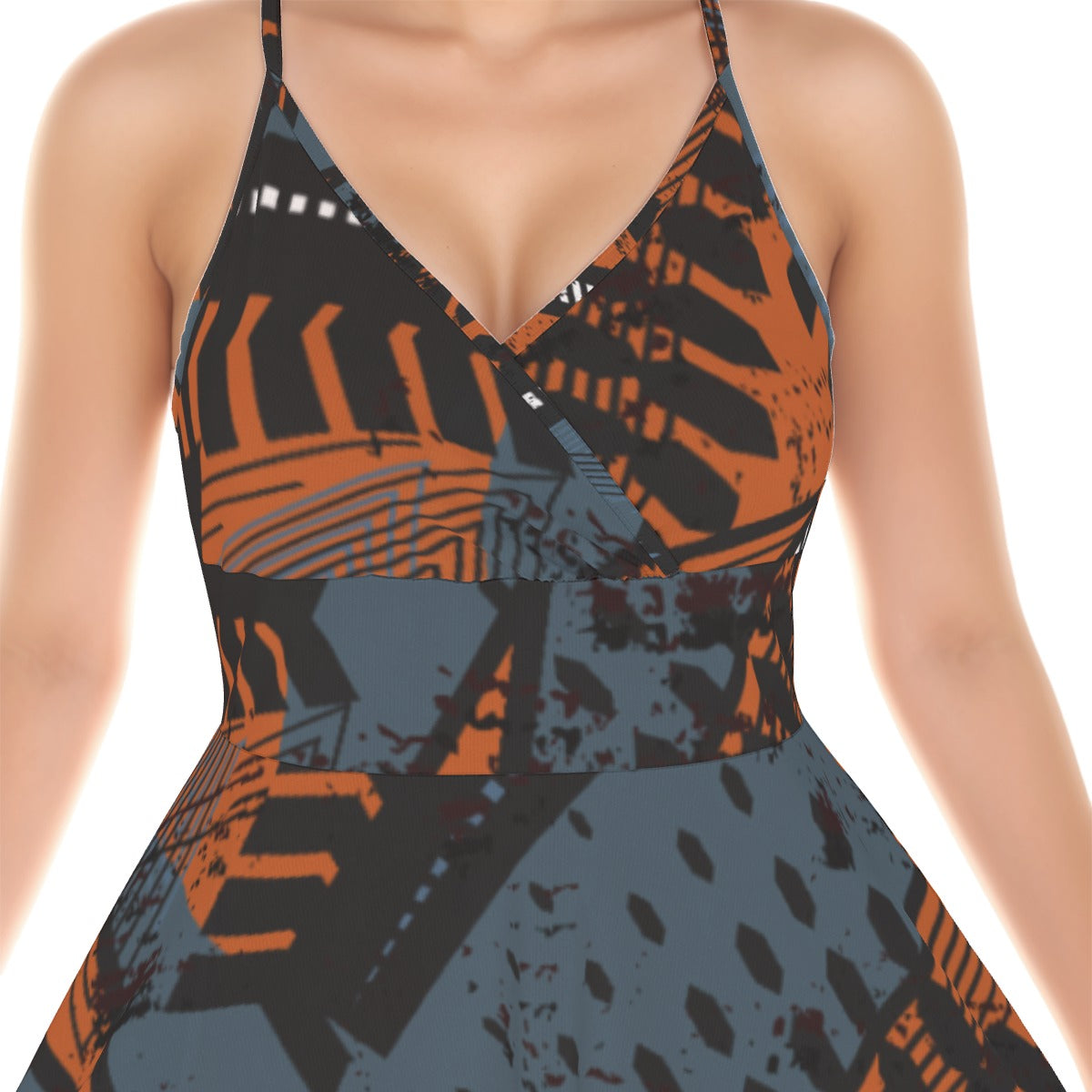 All-Over Print Women‘s Cross Cami Dress