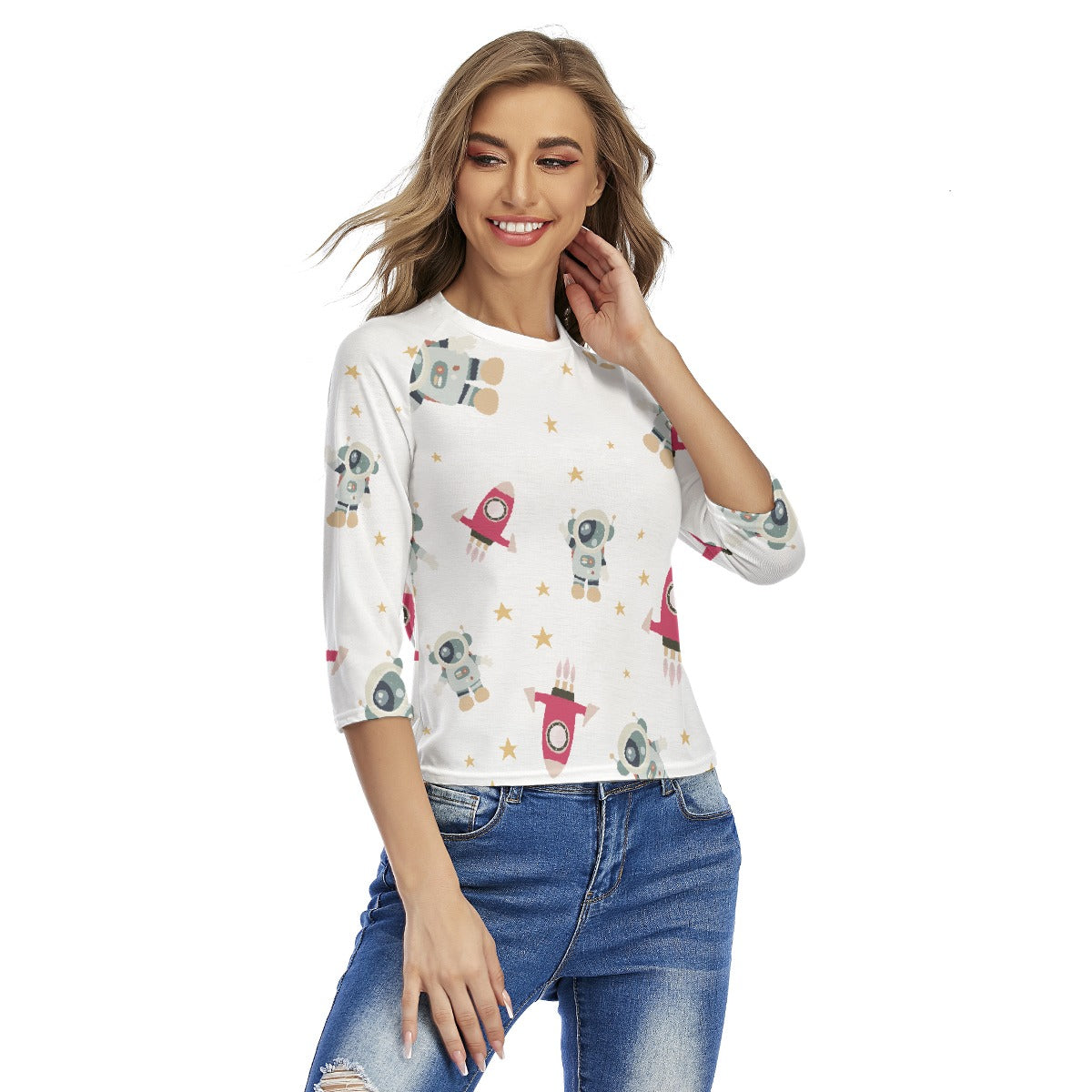 All-Over Print Women's Raglan Sleeves T-shirts