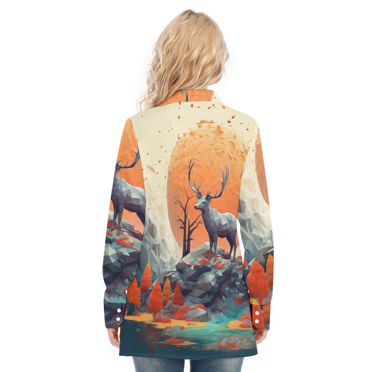 All-Over Print Women's Long Shirt