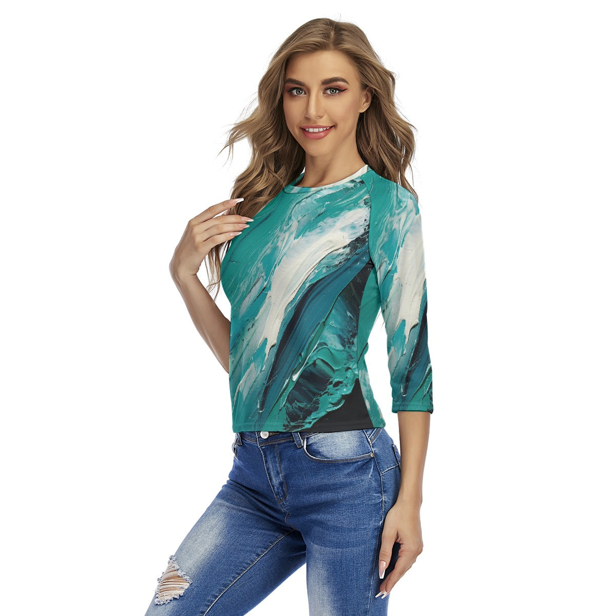 All-Over Print Women's Raglan Sleeves T-shirts