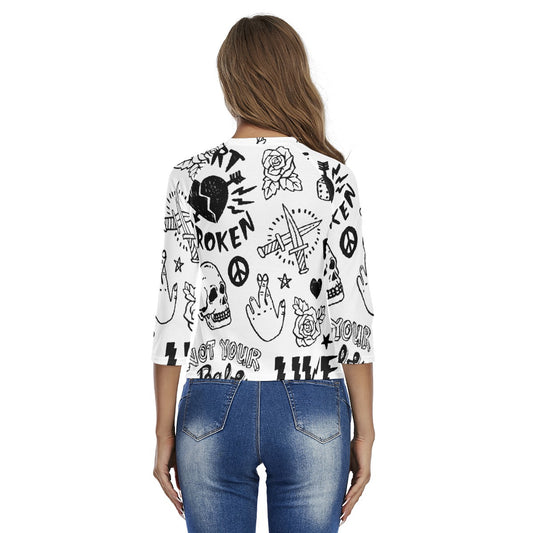 All-Over Print Women's Raglan Sleeves T-shirts