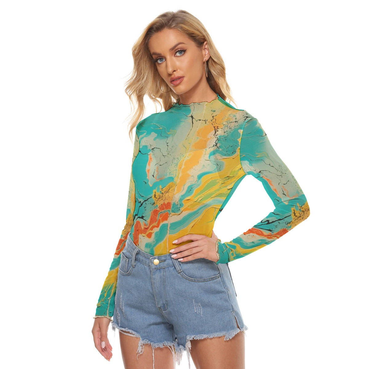 All-Over Print Women's Mesh T-shirt