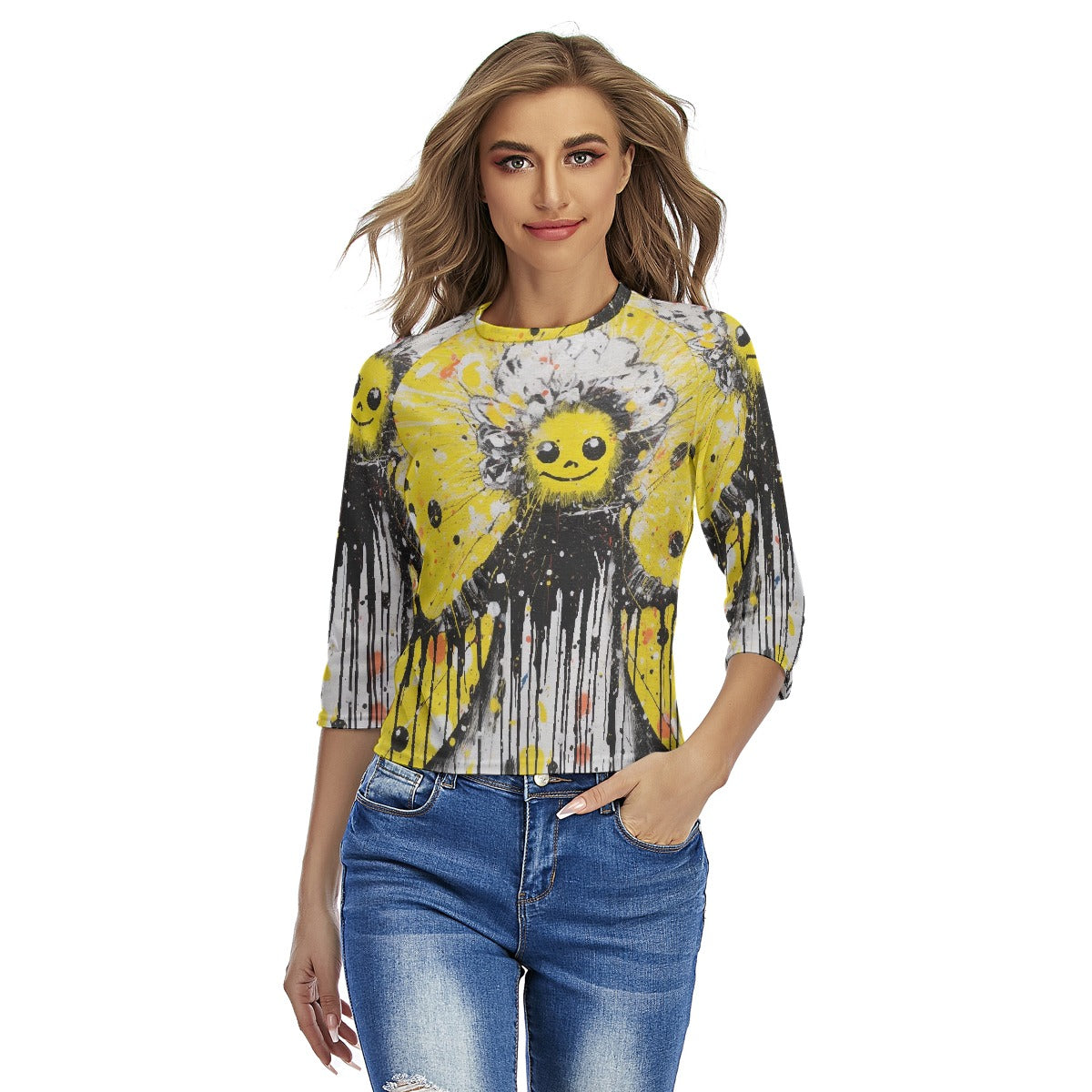 All-Over Print Women's Raglan Sleeves T-shirts