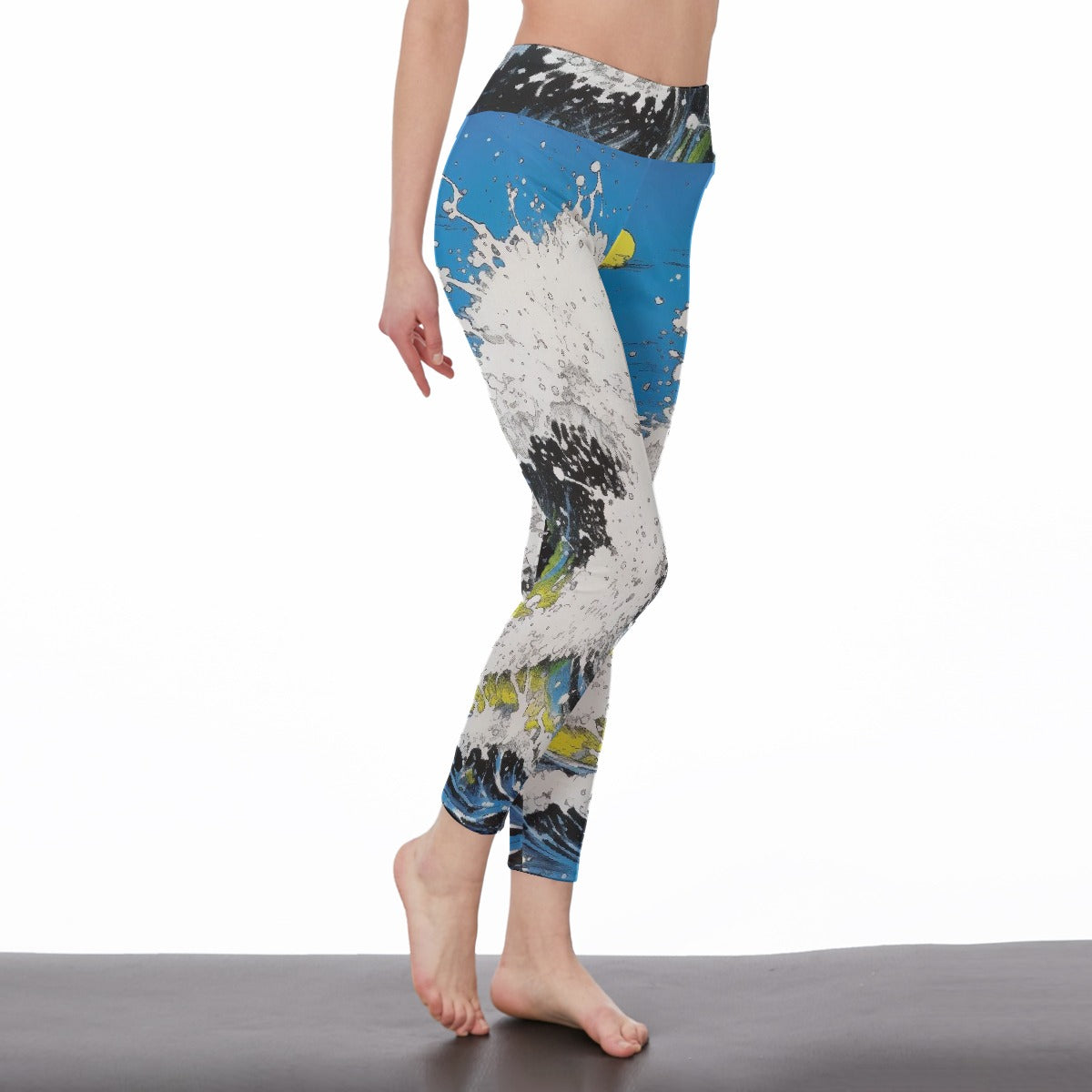 All-Over Print Women's High Waist Leggings | Side Stitch Closure