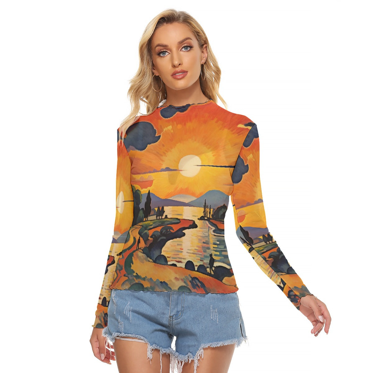 All-Over Print Women's Mesh T-shirt