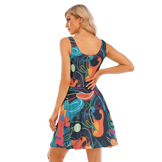 All-Over Print Women's Tank Vest Dress