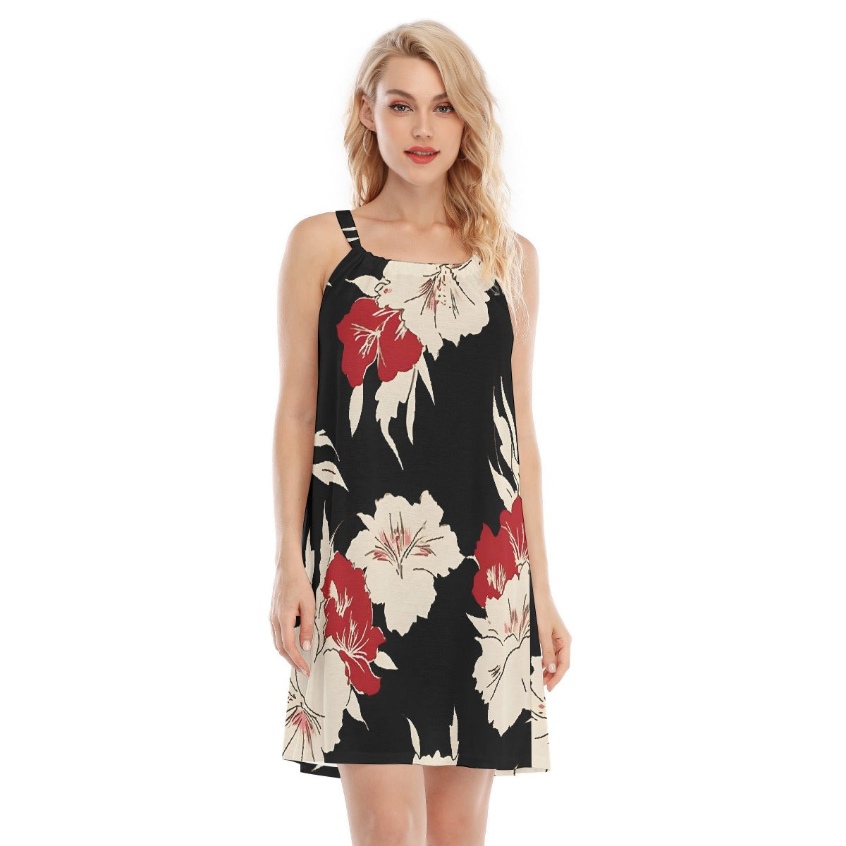 All-Over Print Women's O-neck Cami Dress