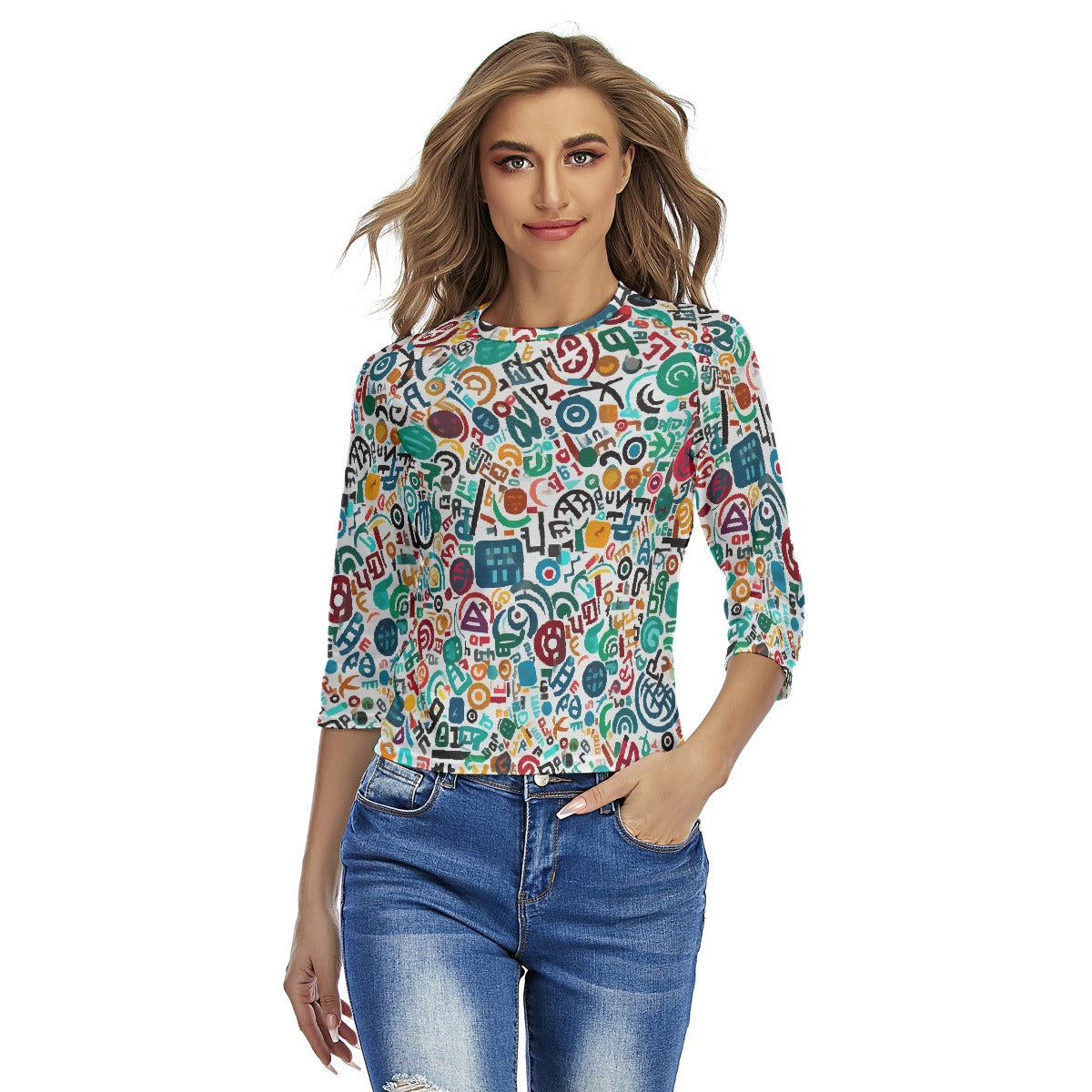 All-Over Print Women's Raglan Sleeves T-shirts