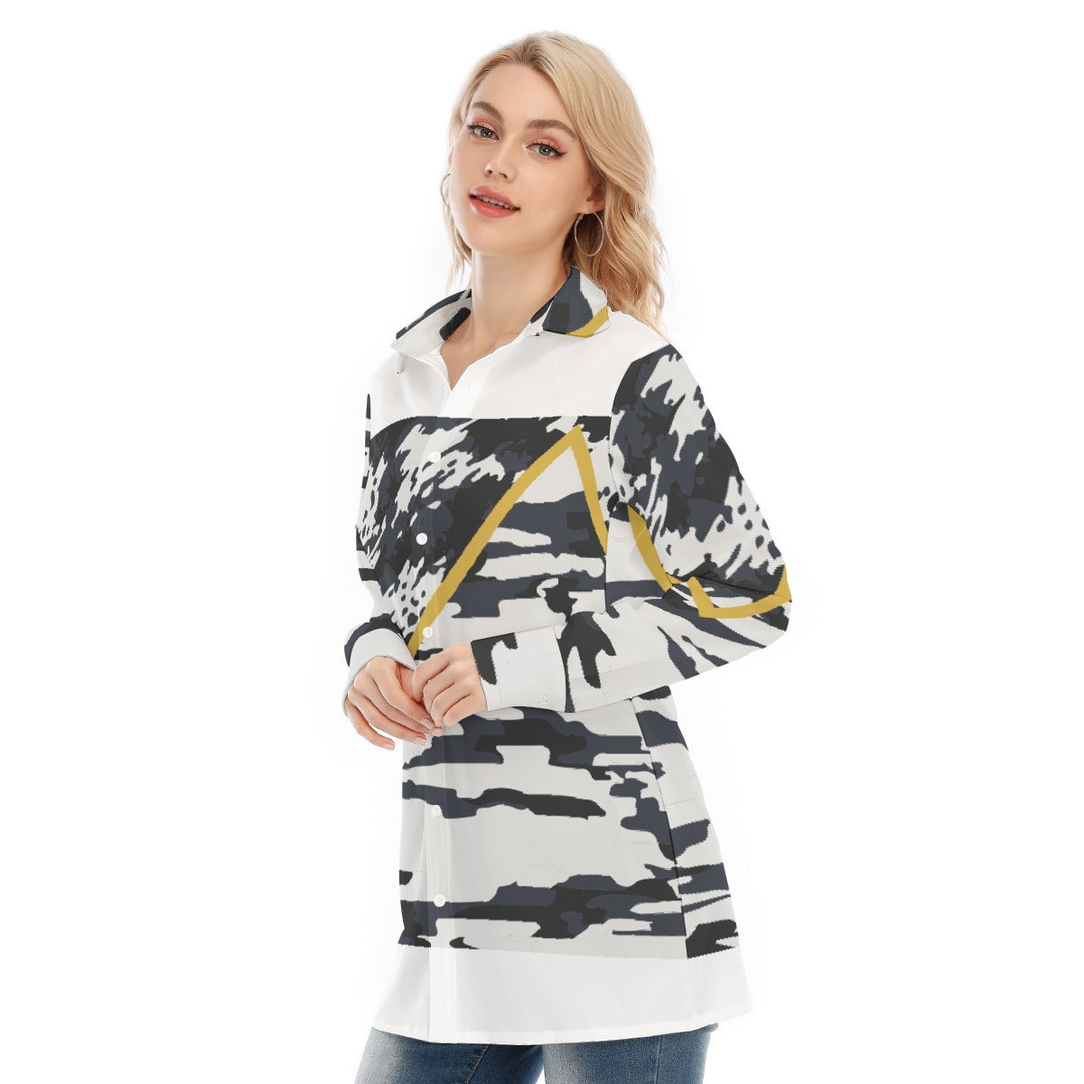 All-Over Print Women's Long Shirt