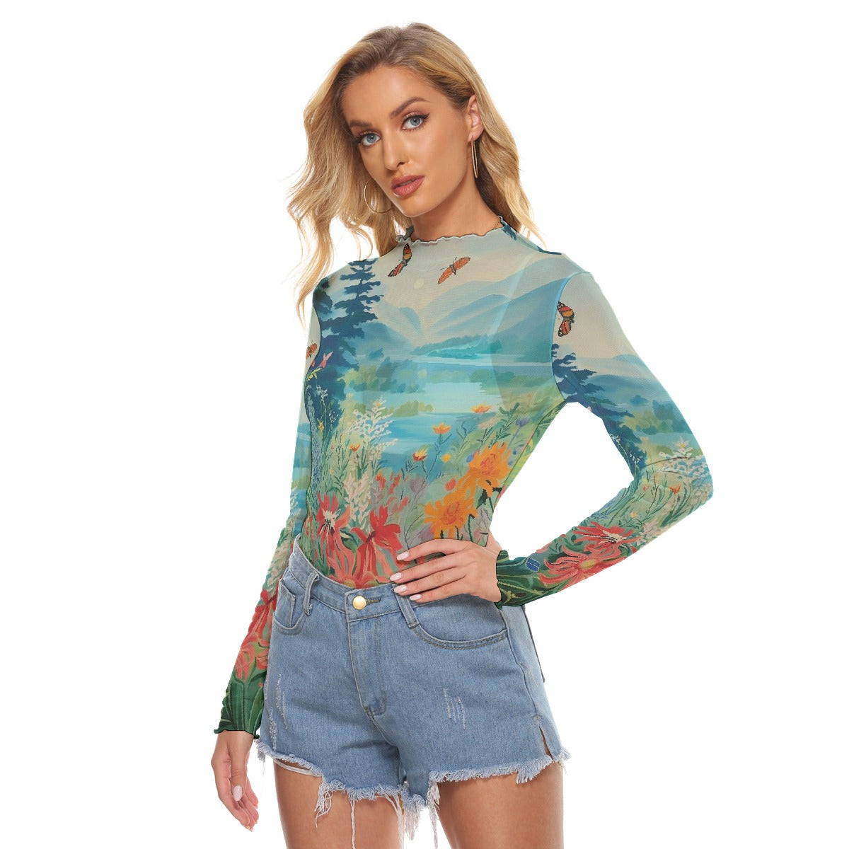 All-Over Print Women's Mesh T-shirt